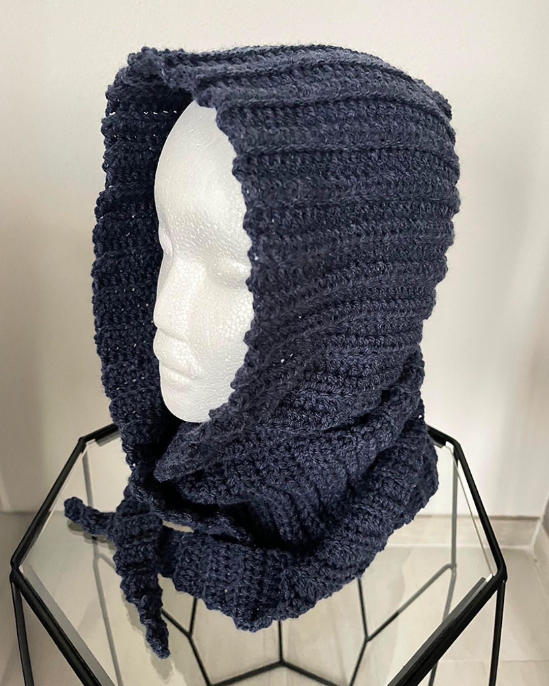 Balaclava sciarpa blu