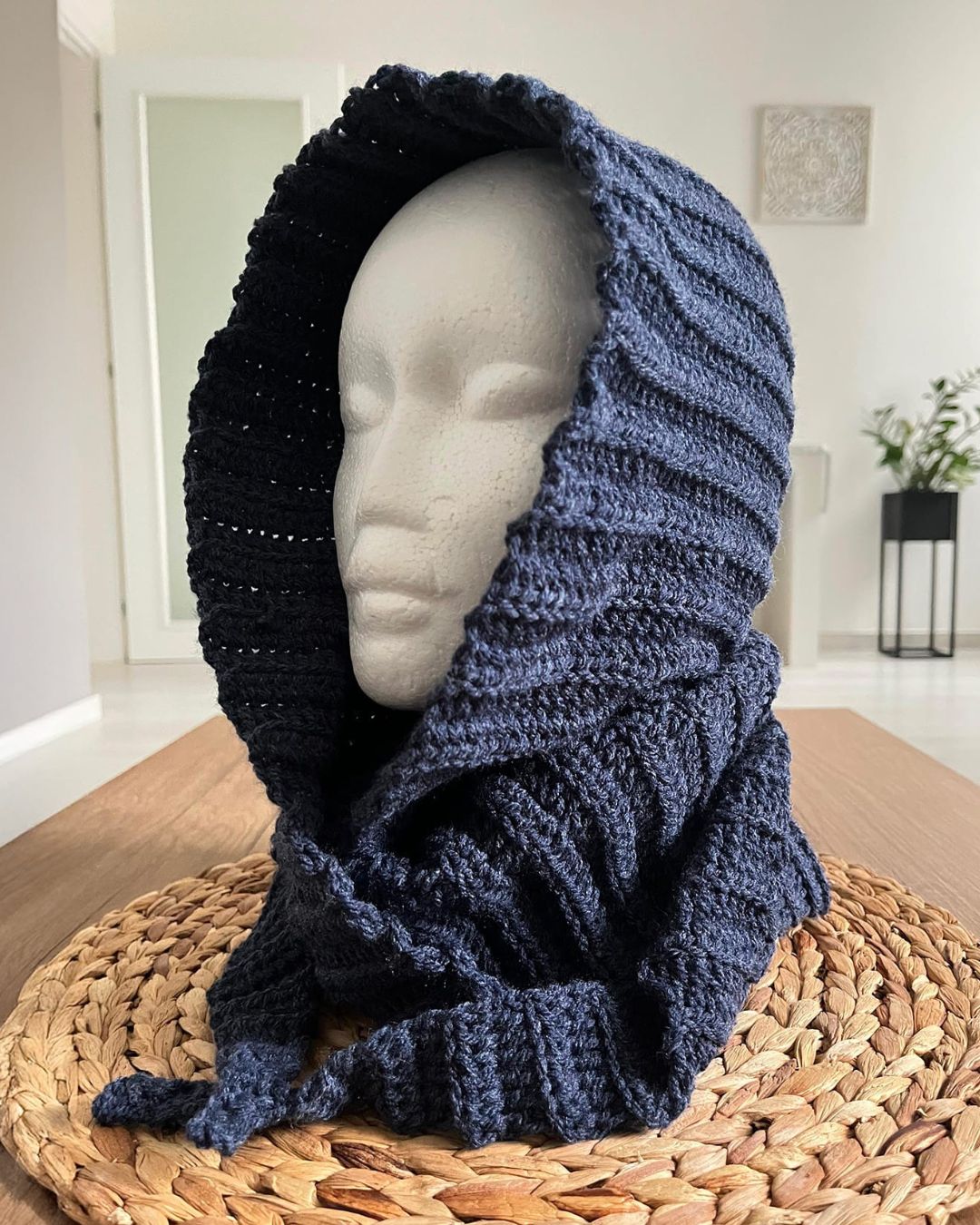 Balaclava sciarpa blu