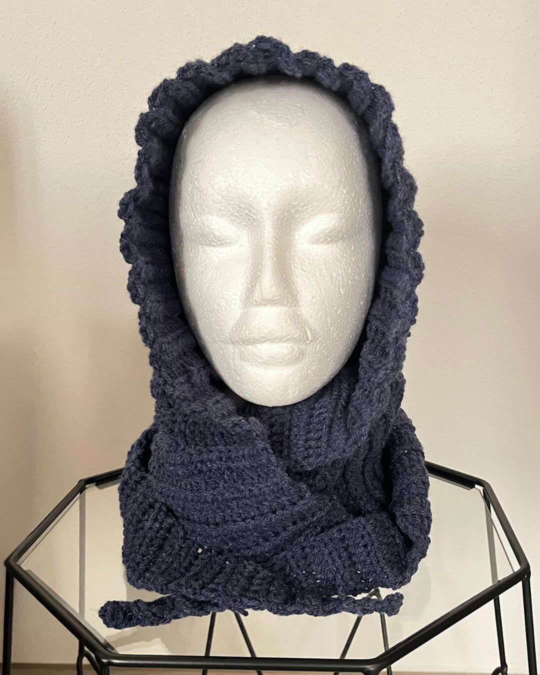 Balaclava sciarpa blu