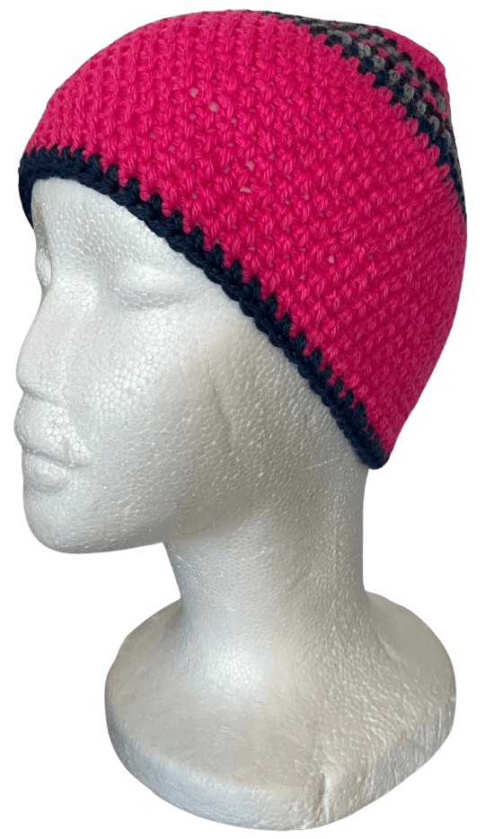 Cappello Fucsia a righe