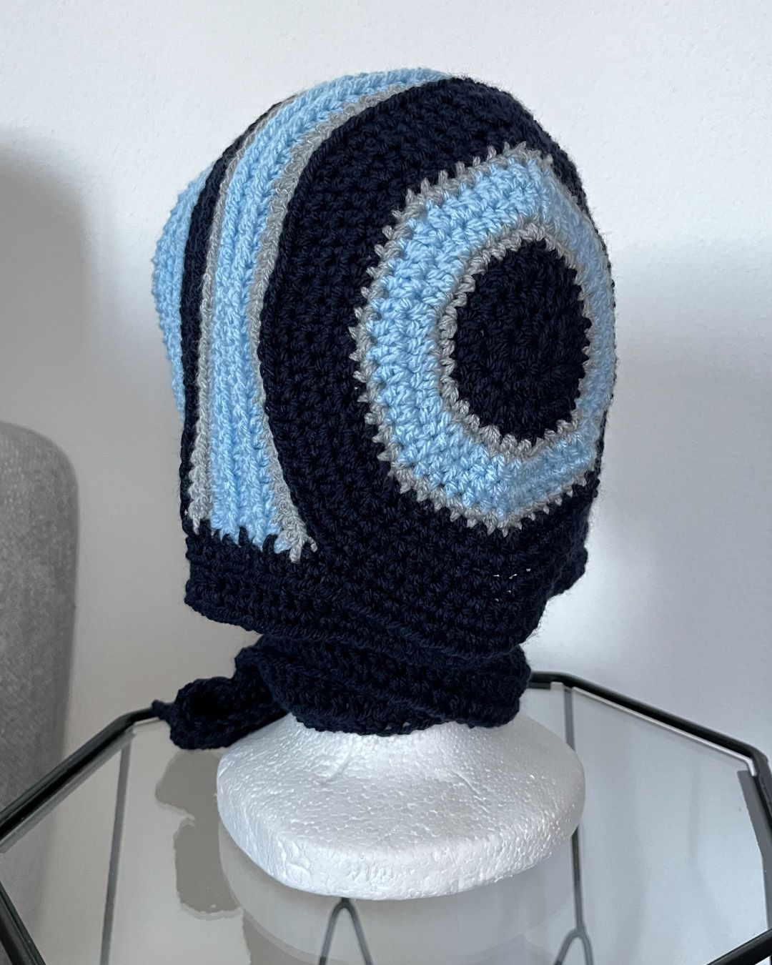 Cuffietta a righe Blu e Azzurra