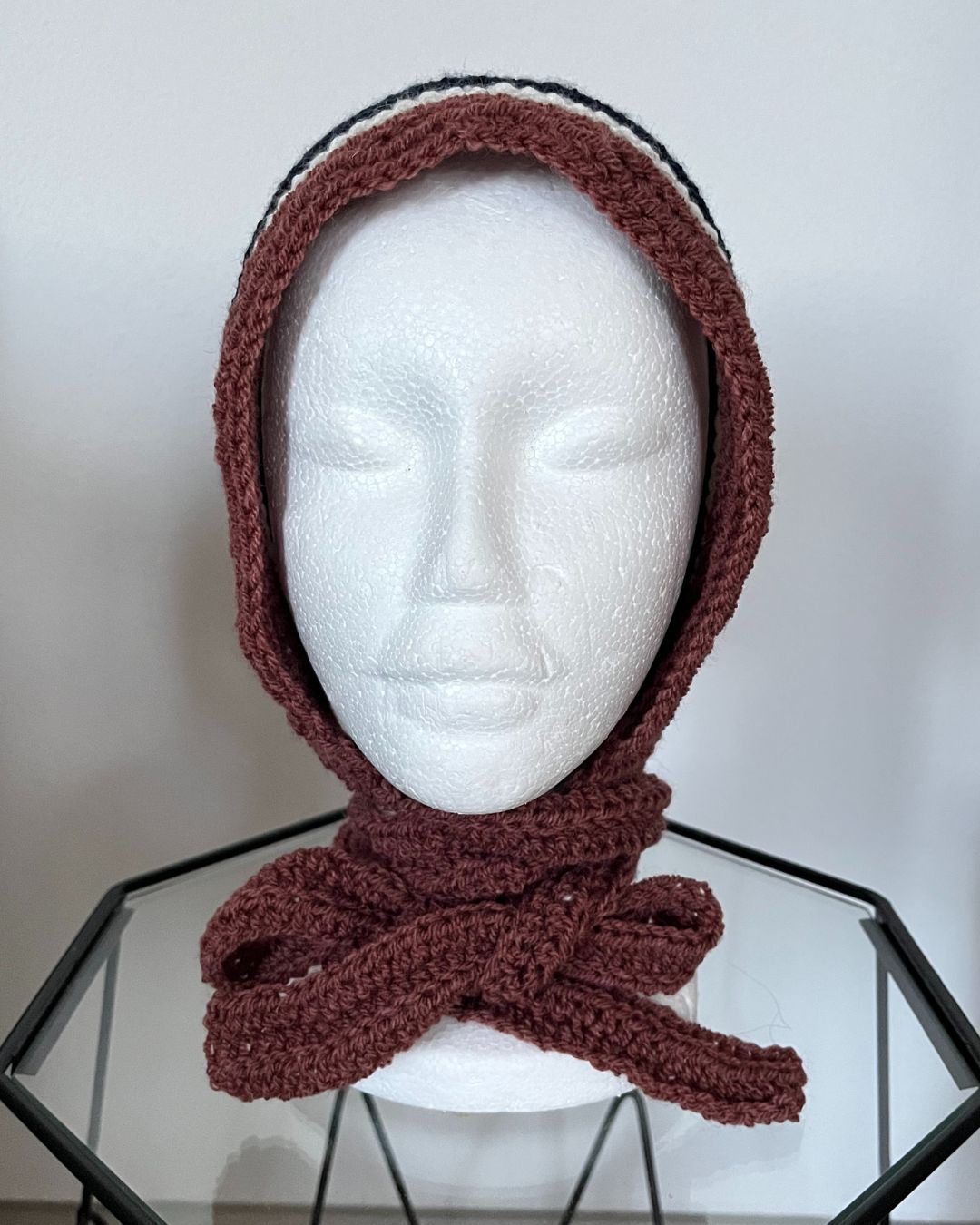 Cuffietta a righe Blu e Ruggine