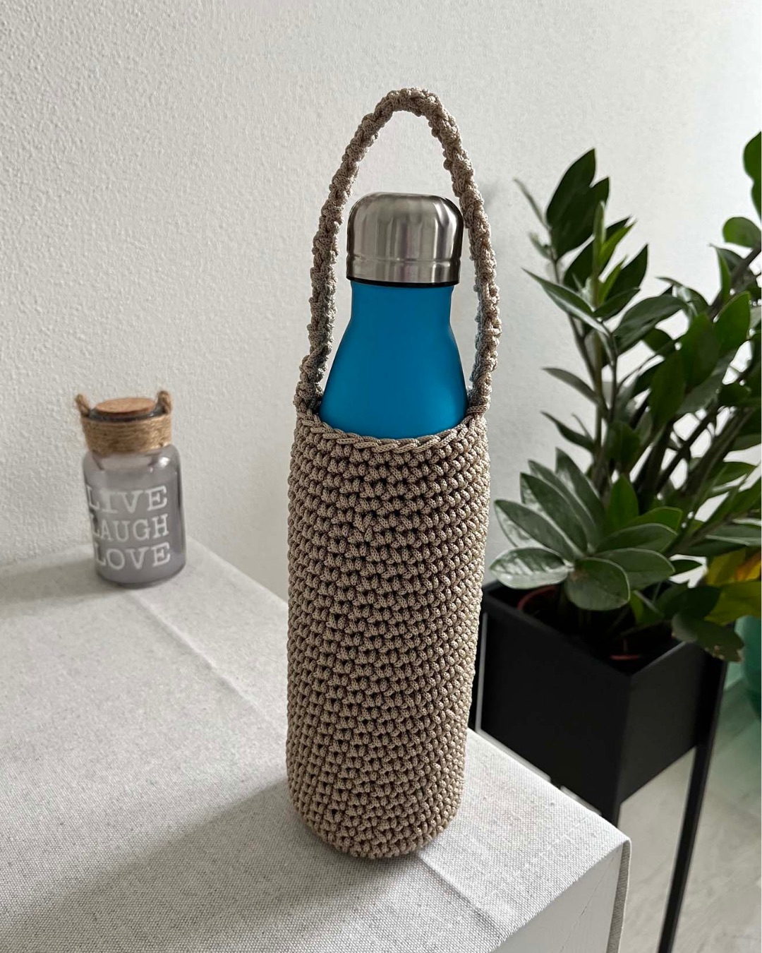 Porta Borraccia Beige