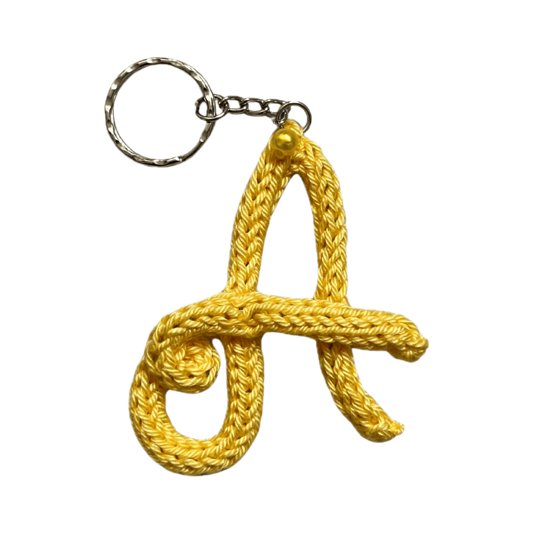 Portachiavi Lettera A gialla