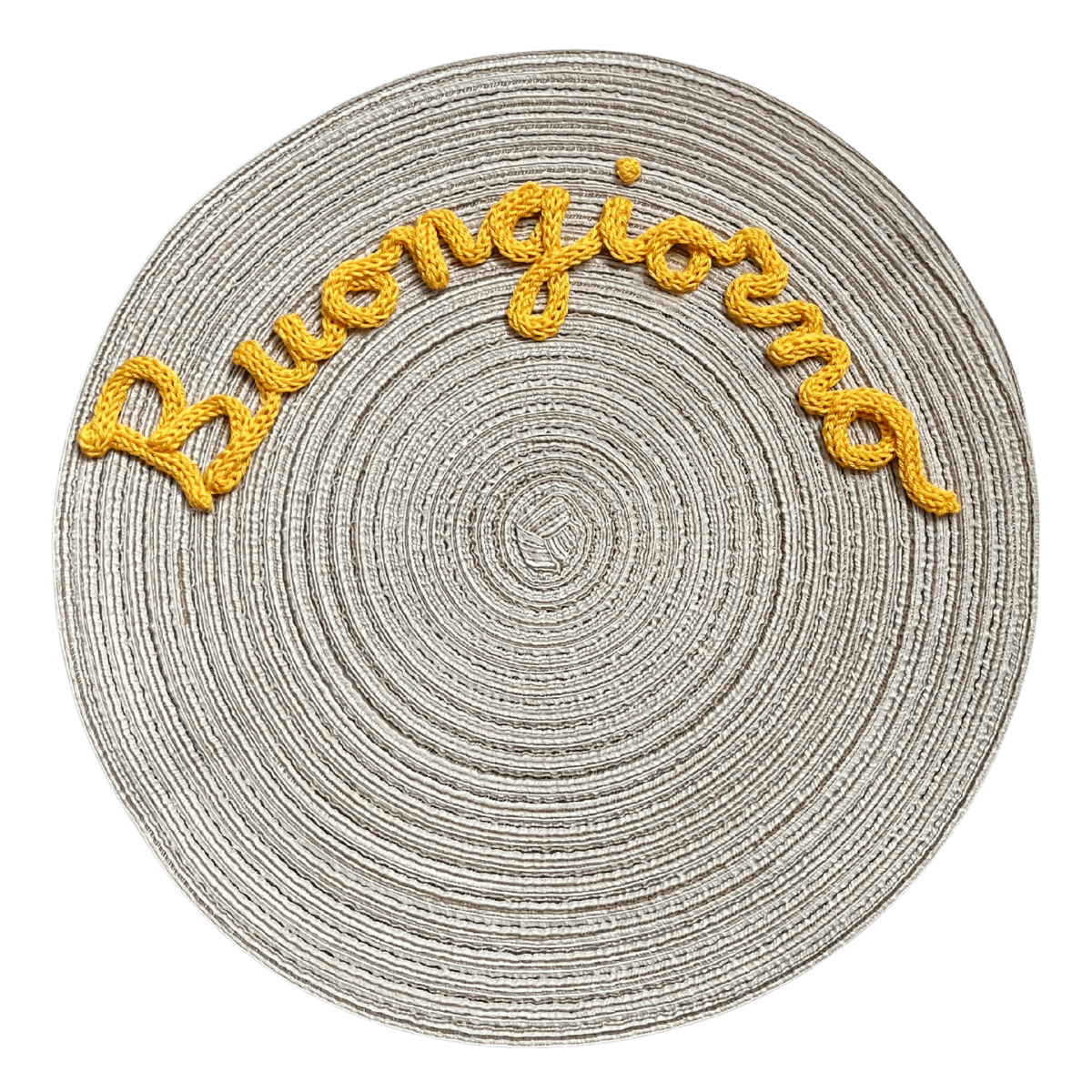 Tovaglietta Buongiorno gialla